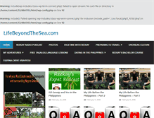 Tablet Screenshot of lifebeyondthesea.com